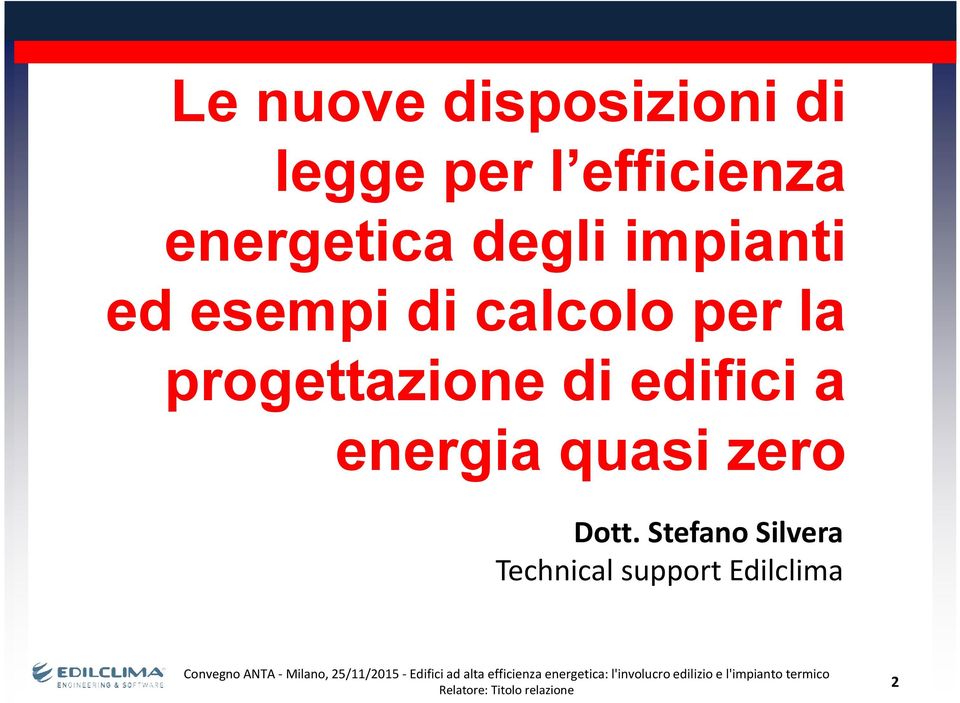 per la progettazione di edifici a energia quasi