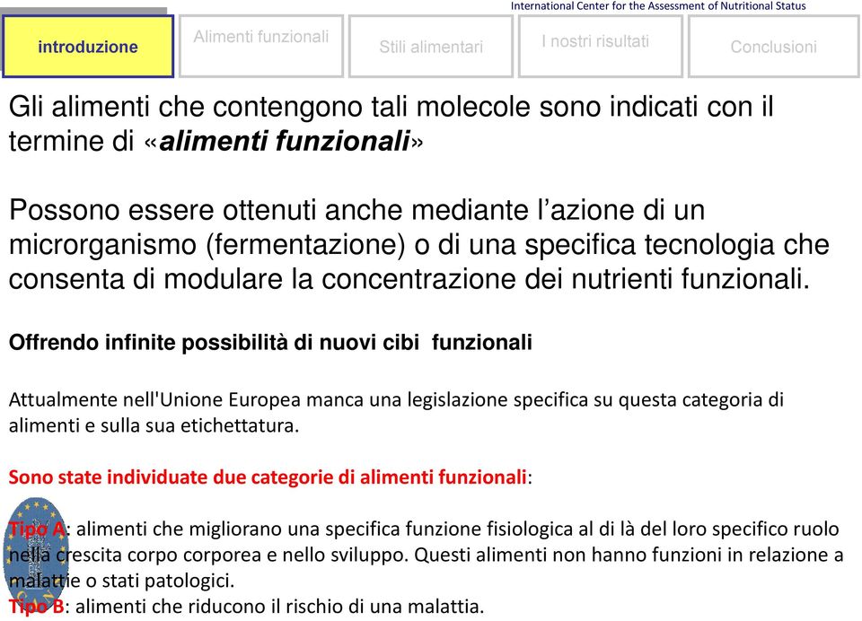 dei nutrienti funzionali.