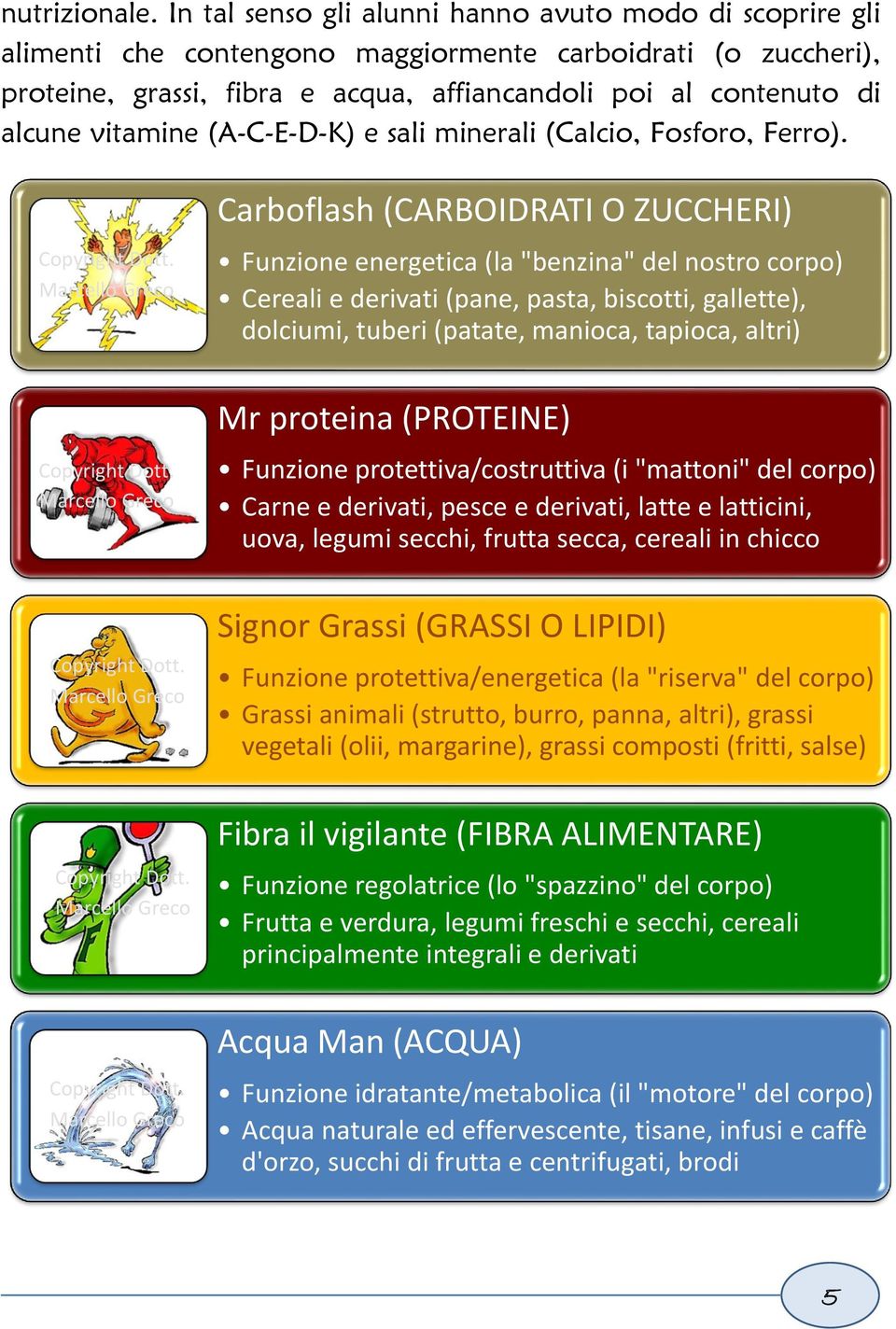 vitamine (A-C-E-D-K) e sali minerali (Calcio, Fosforo, Ferro).