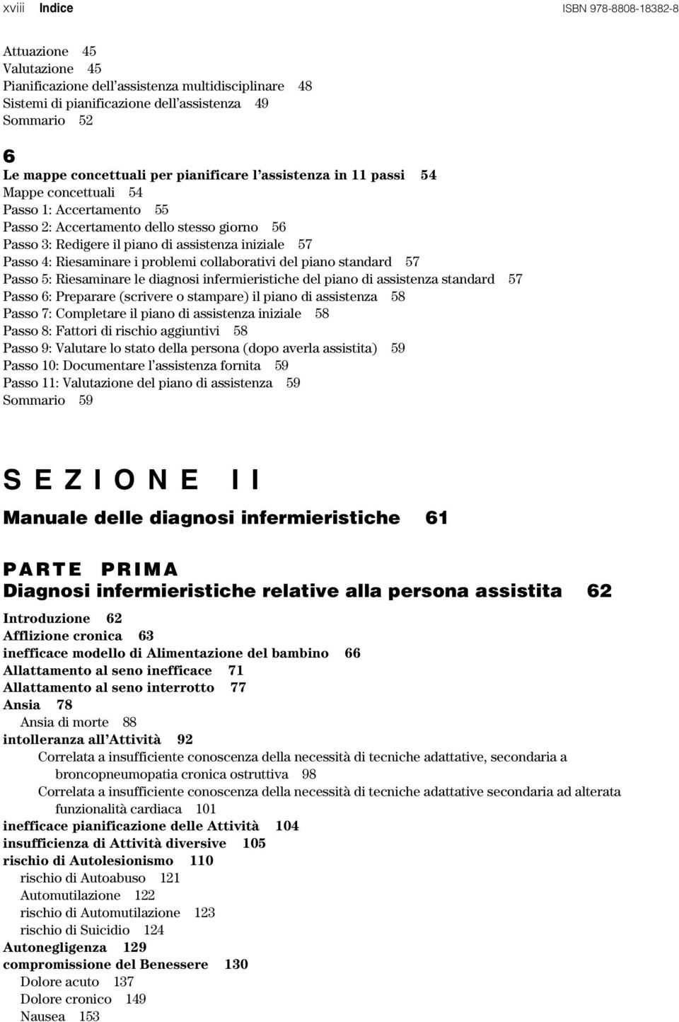 Riesaminare i problemi collaborativi del piano standard 57 Passo 5: Riesaminare le diagnosi infermieristiche del piano di assistenza standard 57 Passo 6: Preparare (scrivere o stampare) il piano di