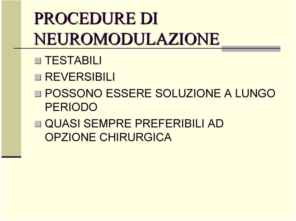 ESSERE SOLUZIONE A LUNGO PERIODO