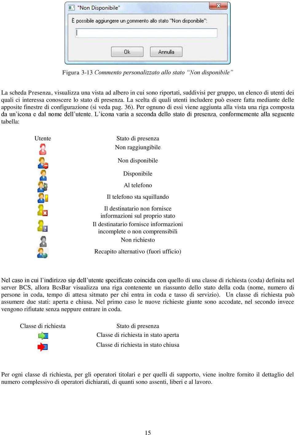 Per ognuno di essi viene aggiunta alla vista una riga composta da un icona e dal nome dell utente.