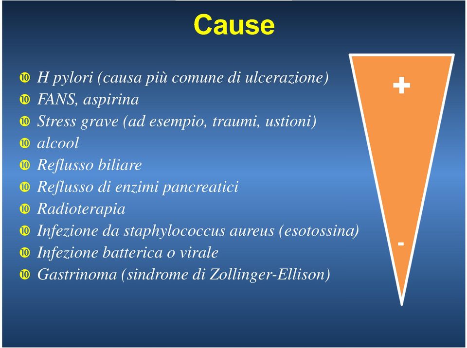 enzimi pancreatici ❿ Radioterapia ❿ Infezione da staphylococcus aureus