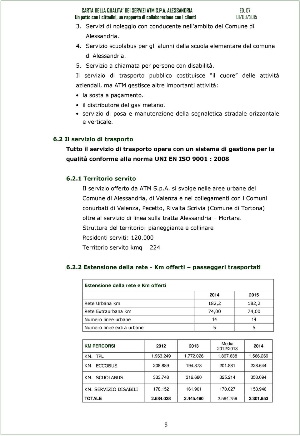 il distributore del gas metano. servizio di posa e manutenzione della segnaletica stradale orizzontale e verticale. 6.