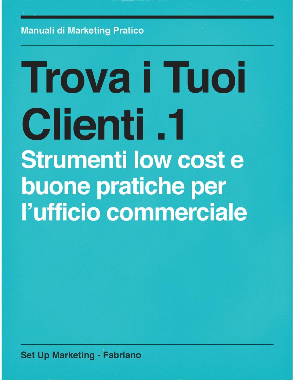 1 Strumenti low cost e buone