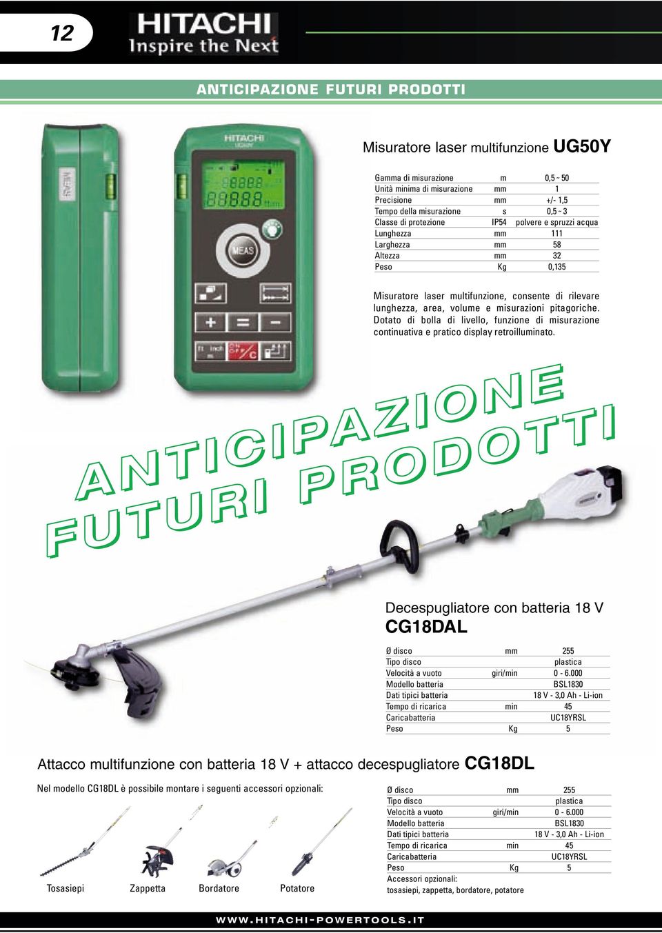 pitagoriche. Dotato di bolla di livello, funzione di misurazione continuativa e pratico display retroilluminato.