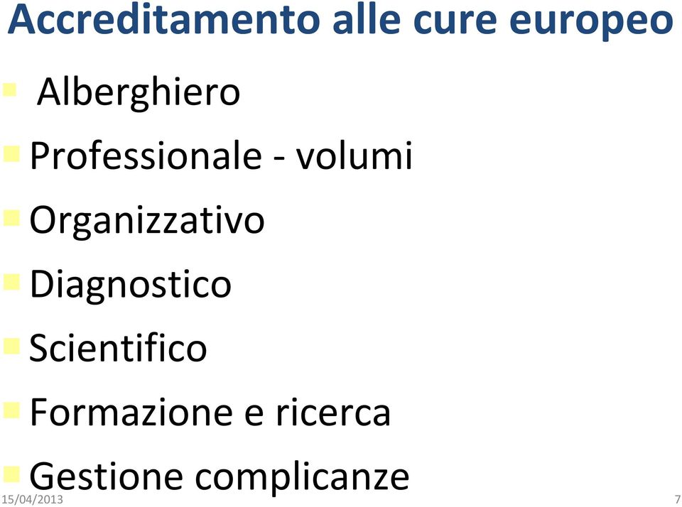 Organizzativo Diagnostico Scientifico