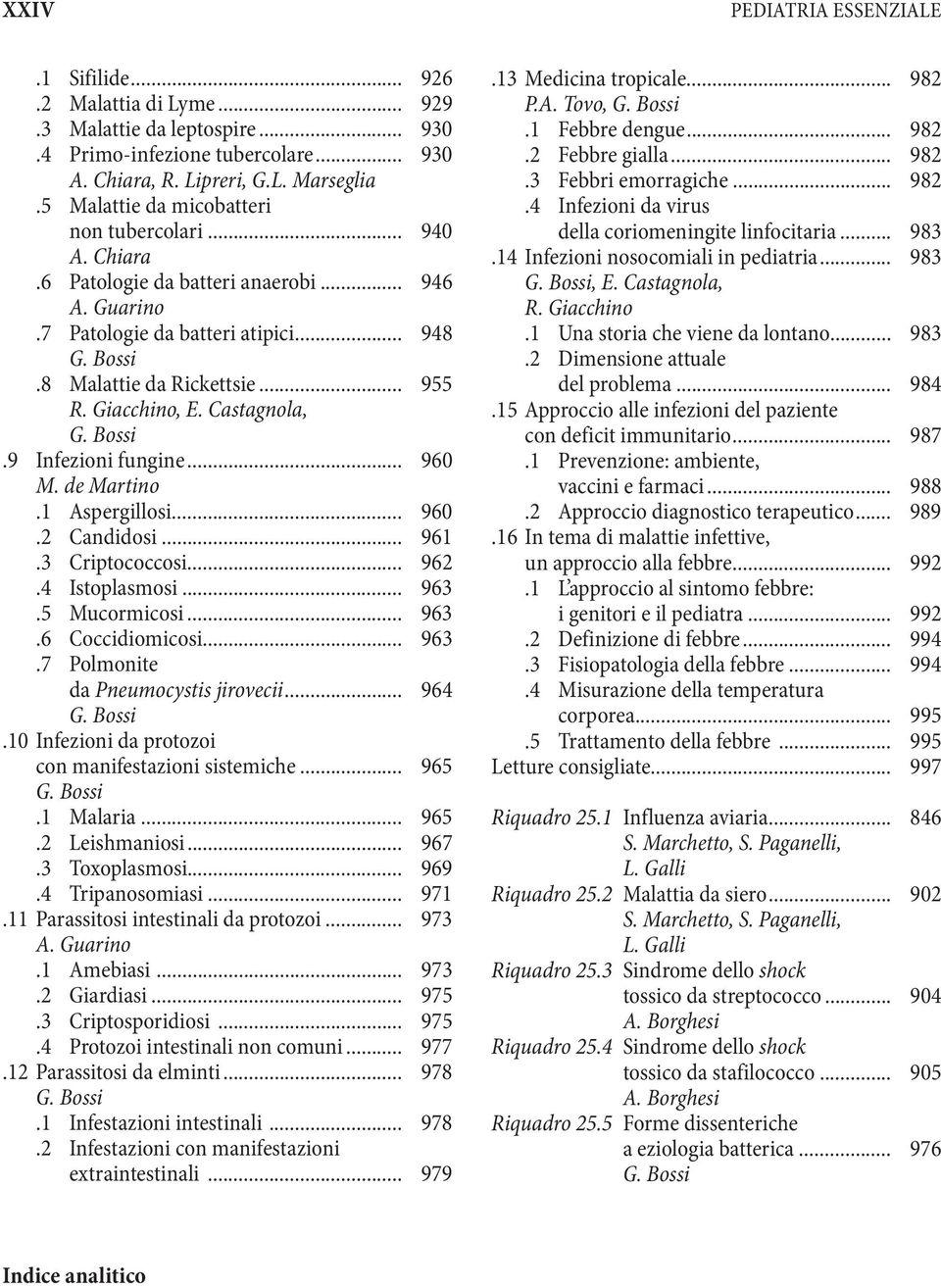 Castagnola, G. Bossi.9 Infezioni fungine... 960 M. de Martino.1 Aspergillosi... 960.2 Candidosi... 961.3 Criptococcosi... 962.4 Istoplasmosi... 963.5 Mucormicosi... 963.6 Coccidiomicosi... 963.7 Polmonite da Pneumocystis jirovecii.