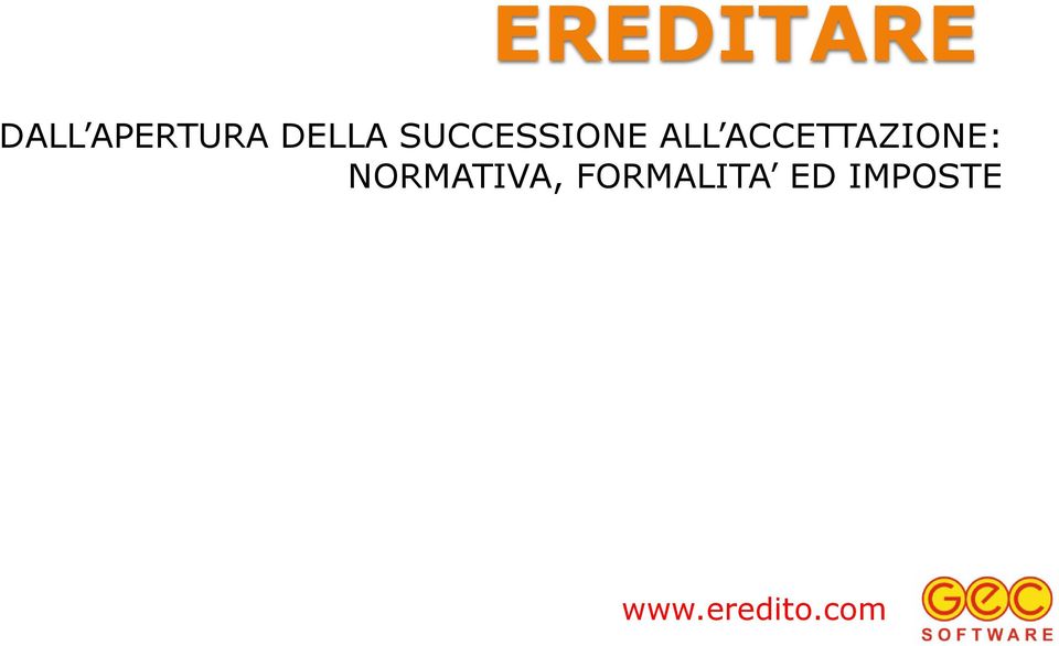 SUCCESSIONE ALL