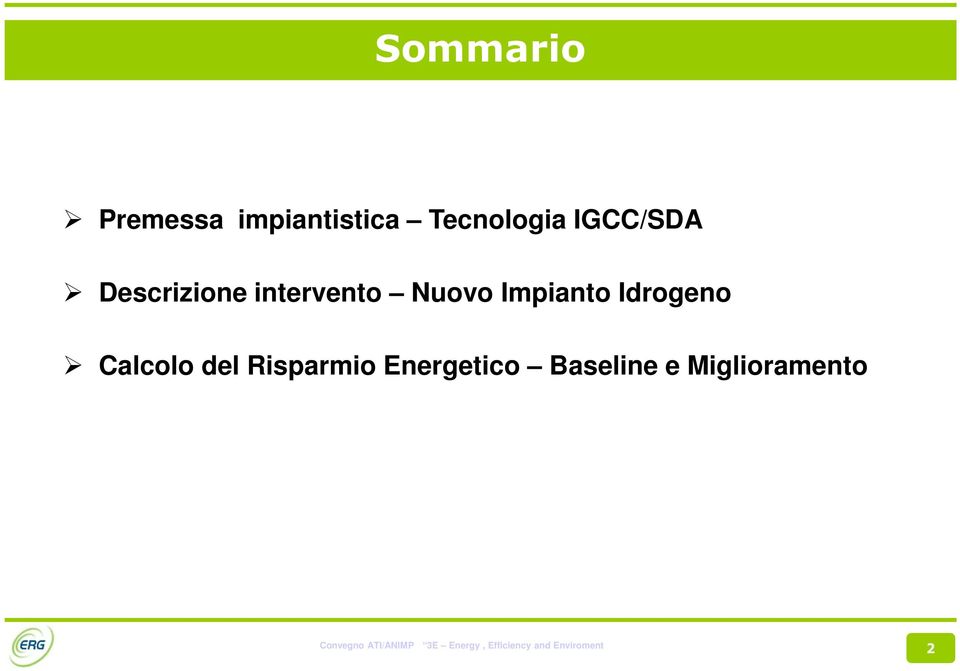 intervento Nuovo Impianto Idrogeno