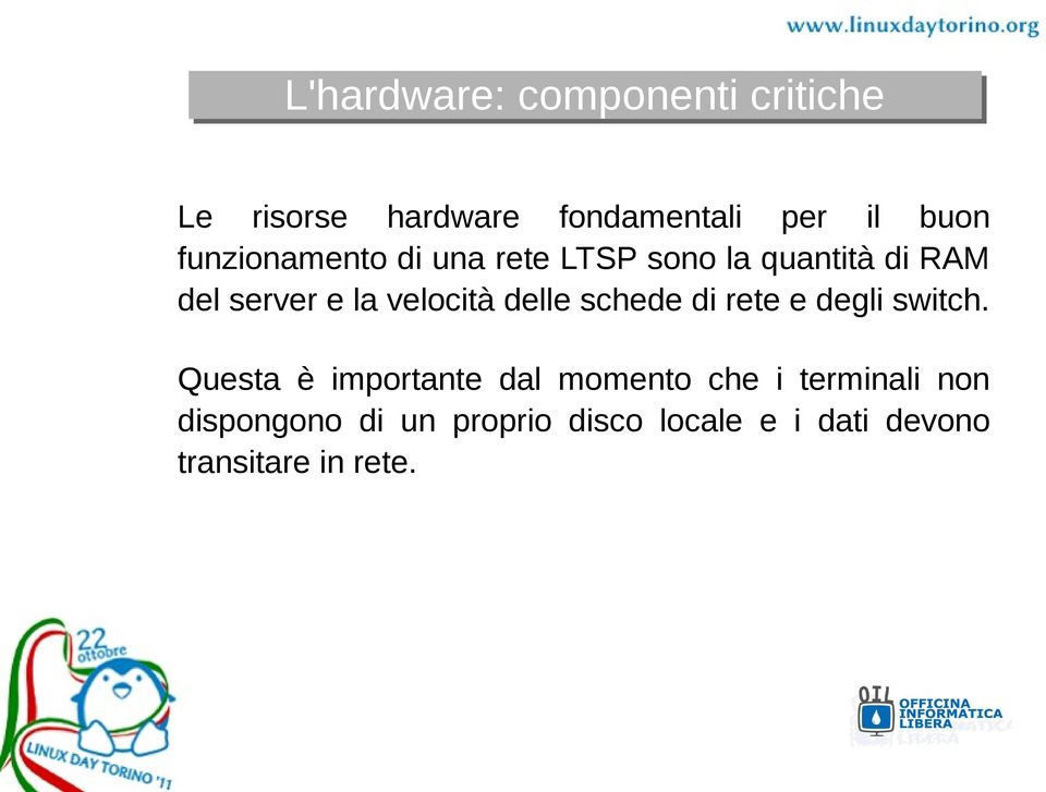 delle schede di rete e degli switch.