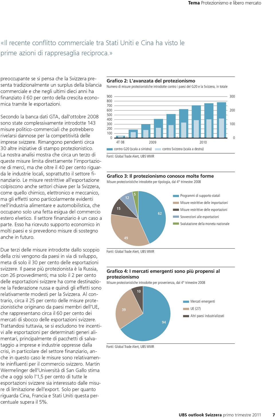 le esportazioni.