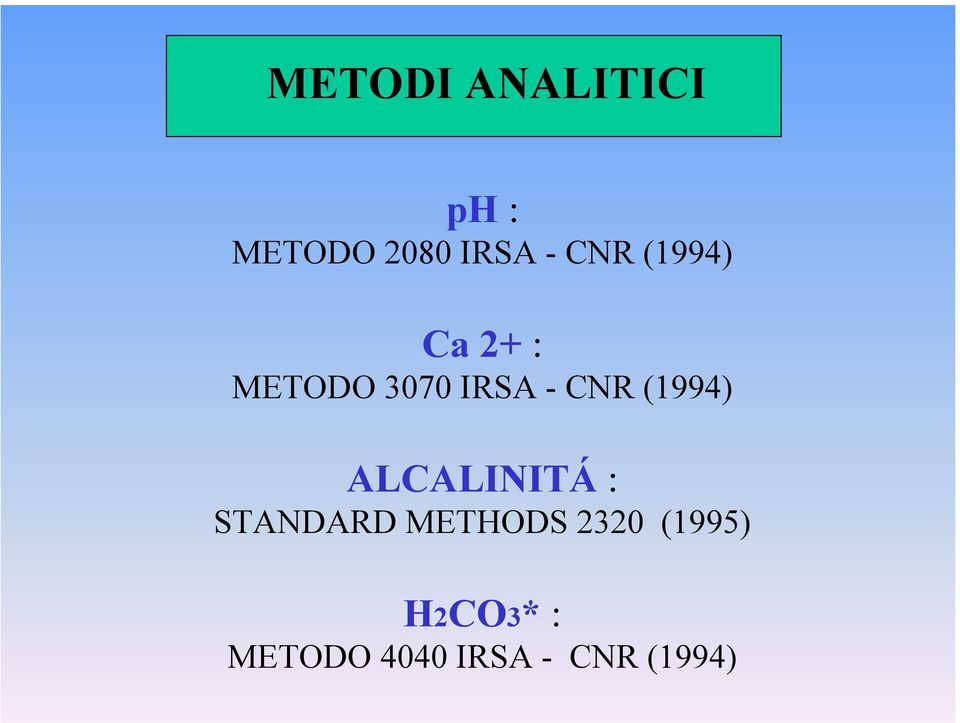 (1994) ALCALINITÁ : STANDARD METHODS 2320