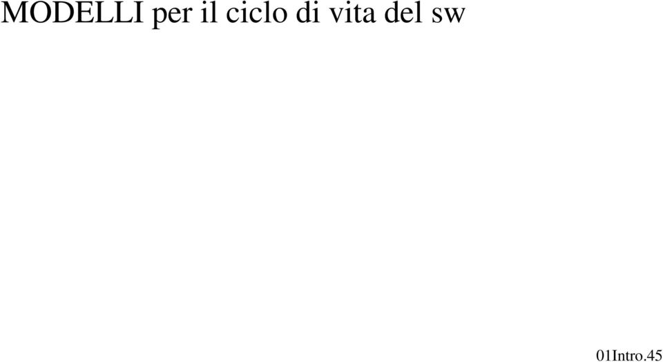 vita del sw