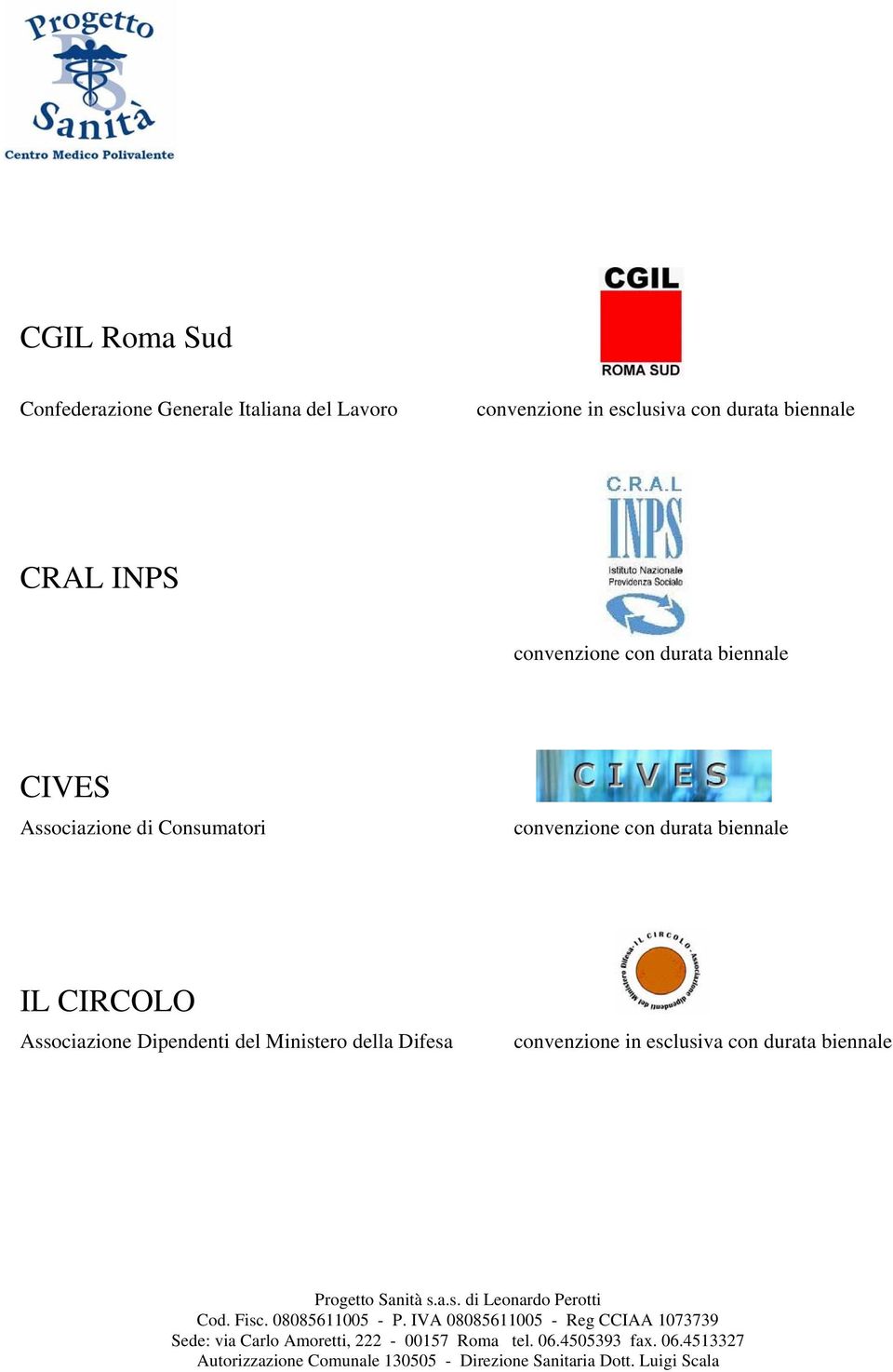 Associazione di Consumatori convenzione con durata biennale IL CIRCOLO