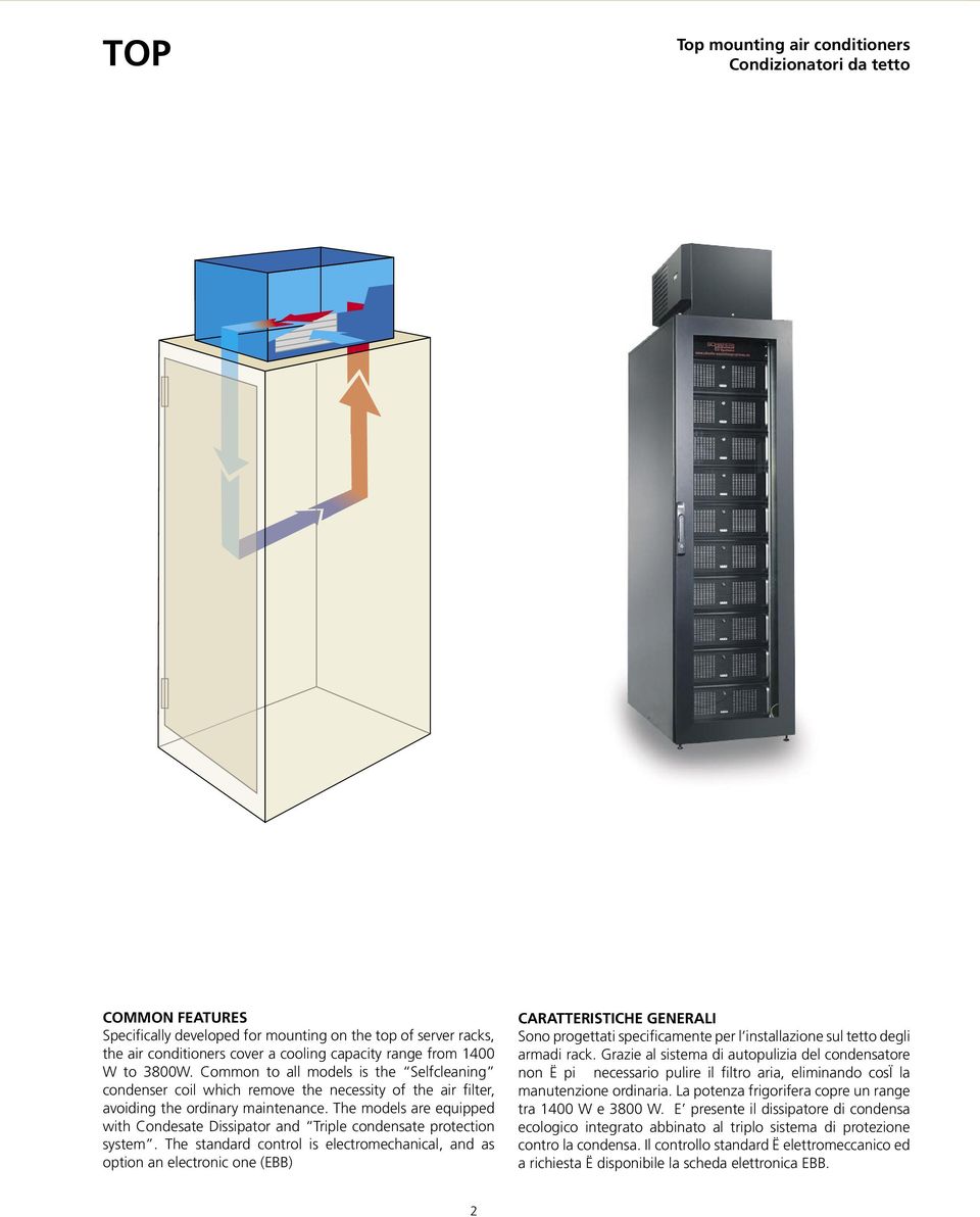 The models are equipped with Condesate Dissipator and Triple condensate protection system.