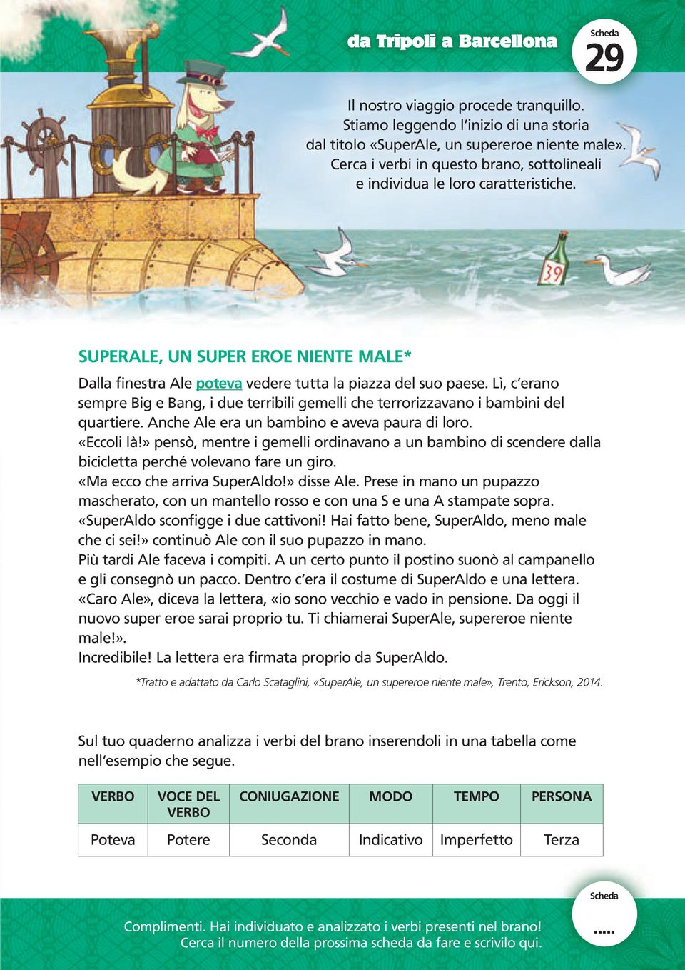 Lì, c erano sempre Big e Bang, i due terribili gemelli che terrorizzavano i bambini del quartiere. Anche Ale era un bambino e aveva paura di loro. «Eccoli là!