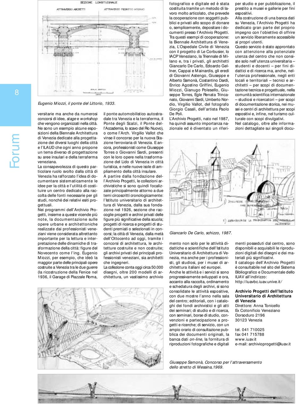 progettazione su aree insulari e della terraferma veneziana.