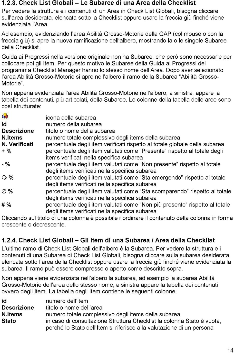 usare la freccia giù finché viene evidenziata l Area.