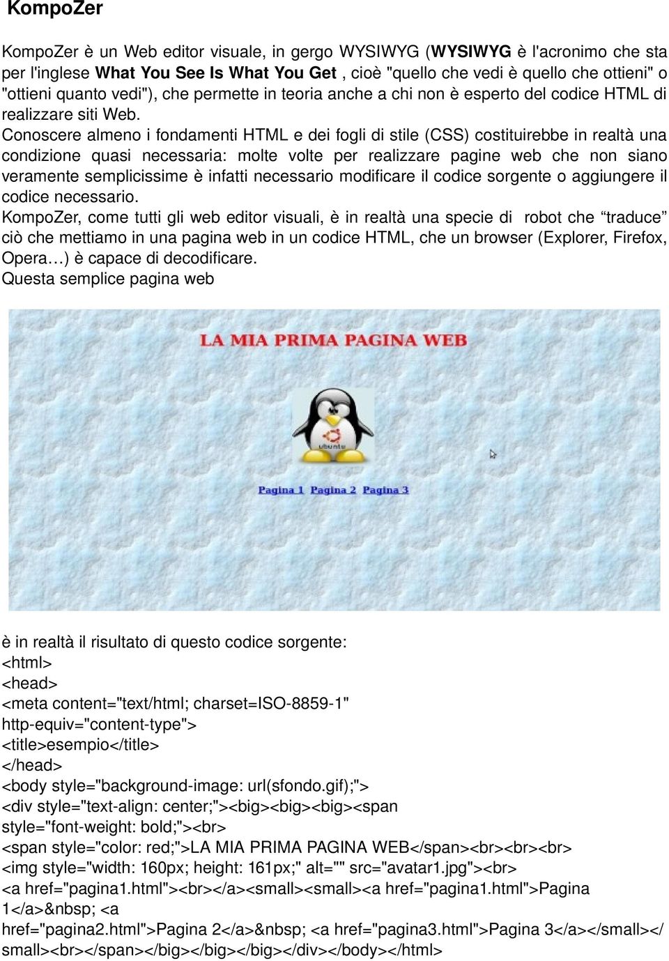 Conoscere almeno i fondamenti HTML e dei fogli di stile (CSS) costituirebbe in realtà una condizione quasi necessaria: molte volte per realizzare pagine web che non siano veramente semplicissime è