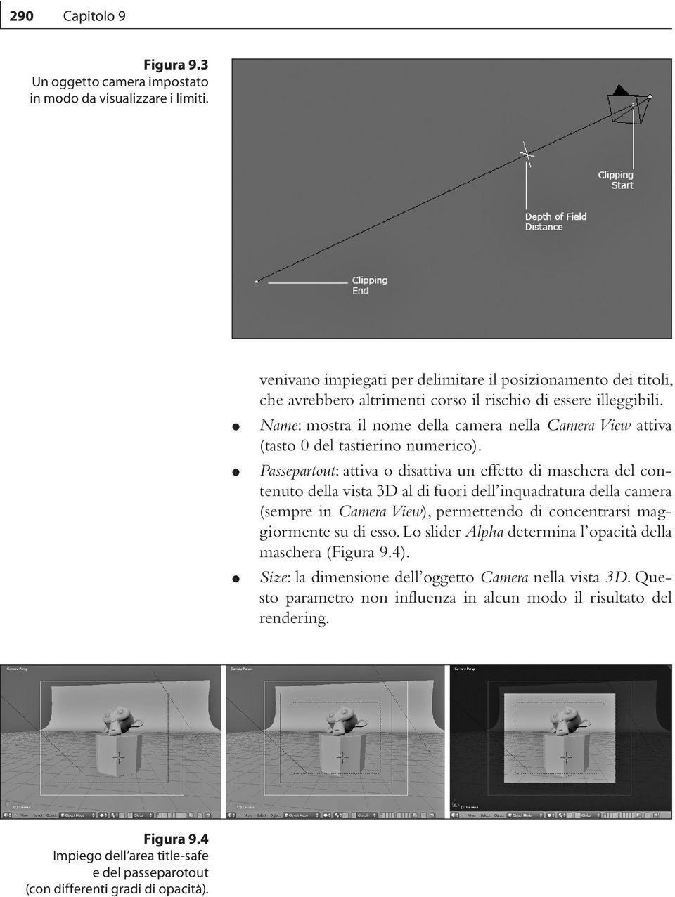 Name: mostra il nome della camera nella Camera View attiva (tasto 0 del tastierino numerico).