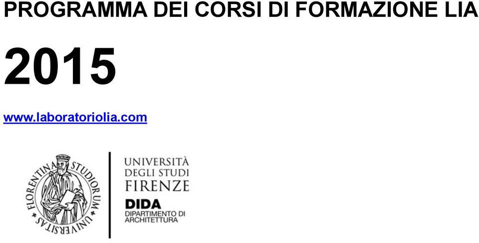 FORMAZIONE LIA