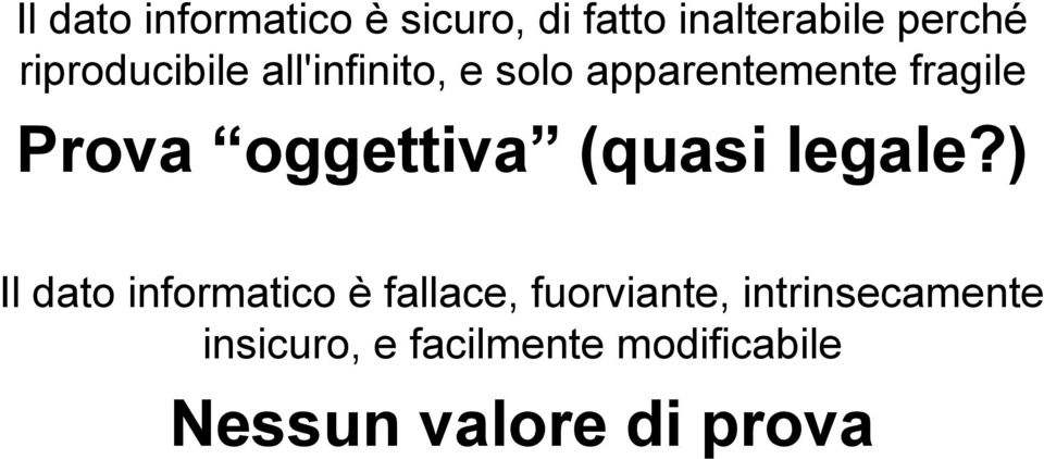 oggettiva (quasi legale?