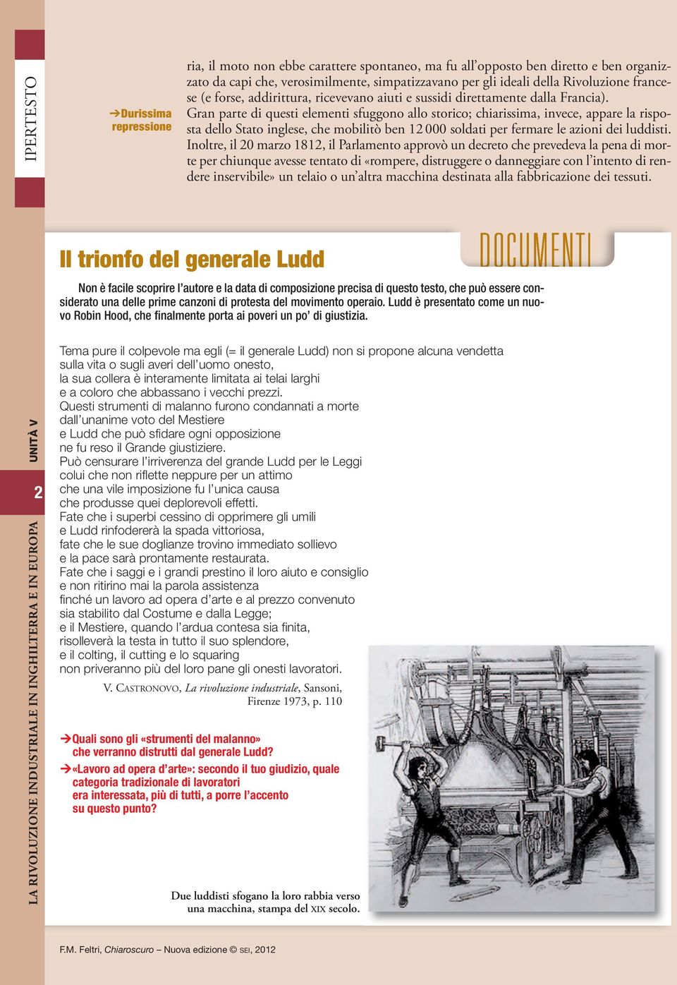 Gran parte di questi elementi sfuggono allo storico; chiarissima, invece, appare la risposta dello Stato inglese, che mobilitò ben 12 000 soldati per fermare le azioni dei luddisti.