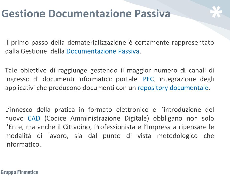 producono documenti con un repository documentale.