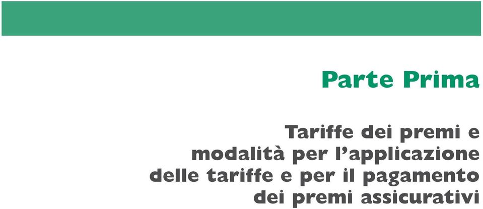 applicazione delle tariffe e