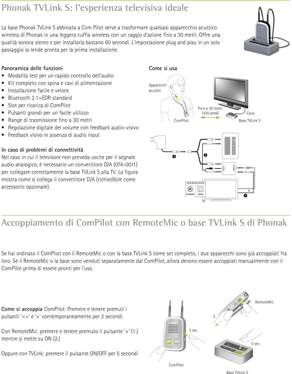 L'impostazione plug and play in un solo passaggio la rende pronta per la prima installazione.