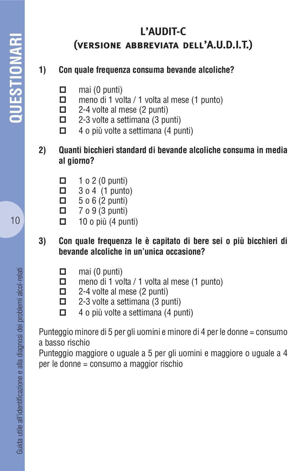 alcoliche consuma in media al giorno?