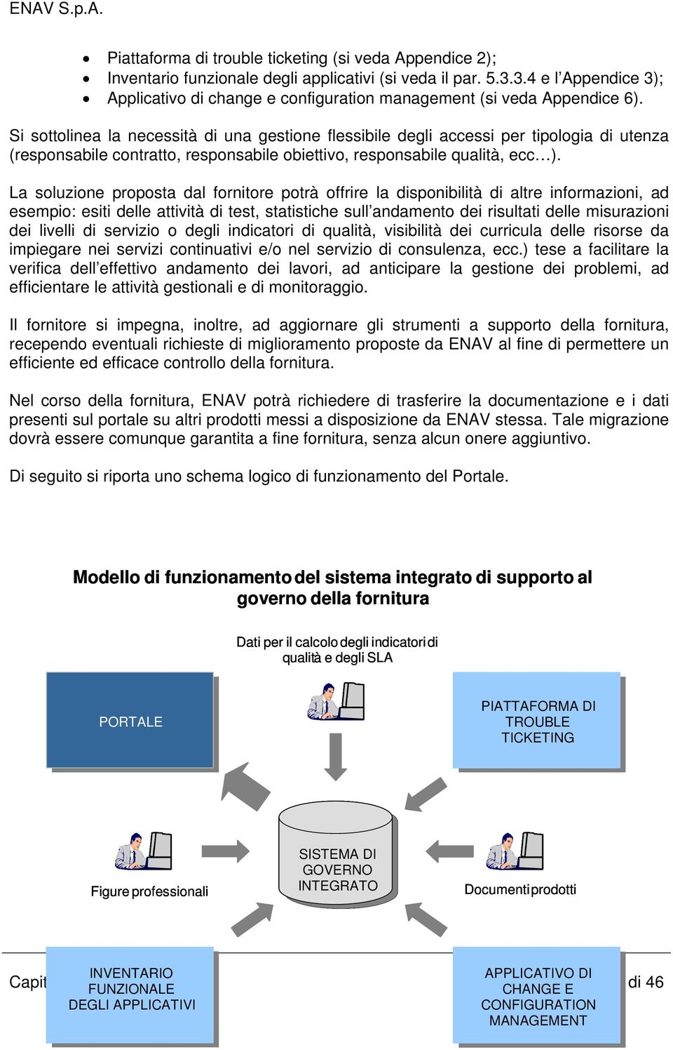 Si sottolinea la necessità di una gestione flessibile degli accessi per tipologia di utenza (responsabile contratto, responsabile obiettivo, responsabile qualità, ecc ).