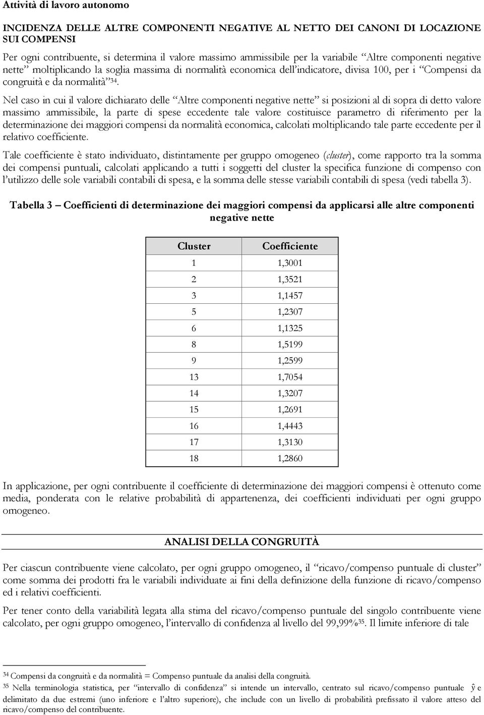 Nel caso in cui il valore dichiarato delle Altre componenti negative nette si posizioni al di sopra di detto valore massimo ammissibile, la parte di spese eccedente tale valore costituisce parametro