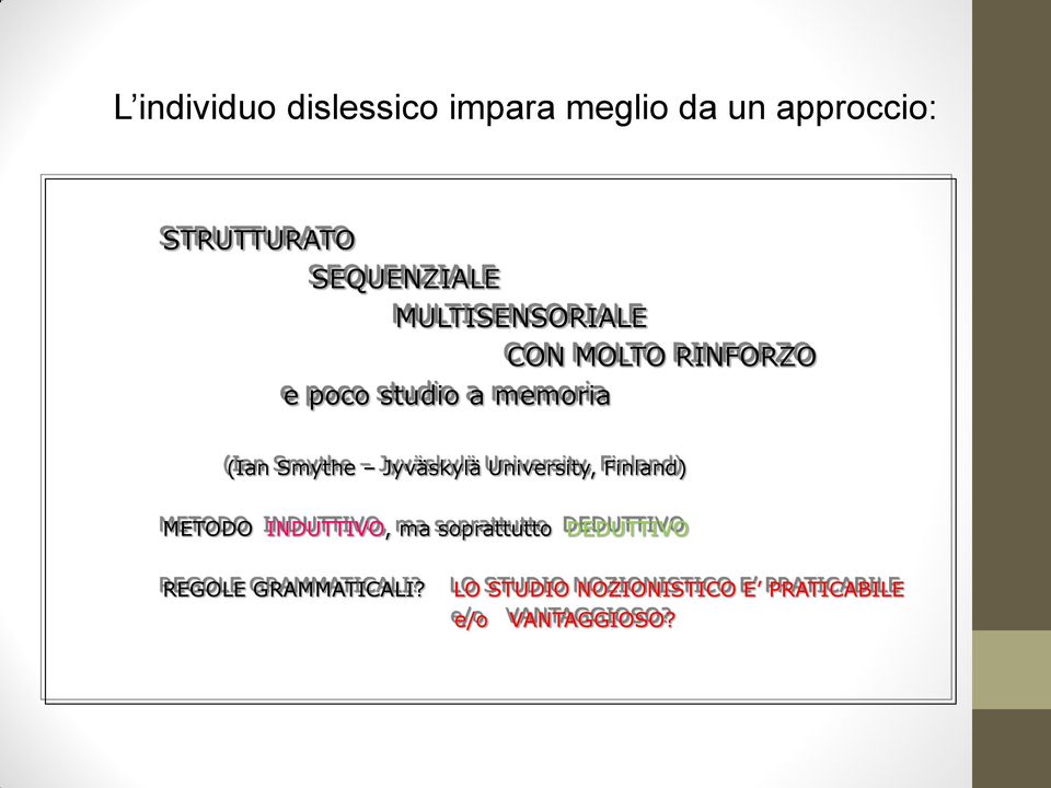 (Ian Smythe Jyväskylä University, Finland) METODO INDUTTIVO, ma