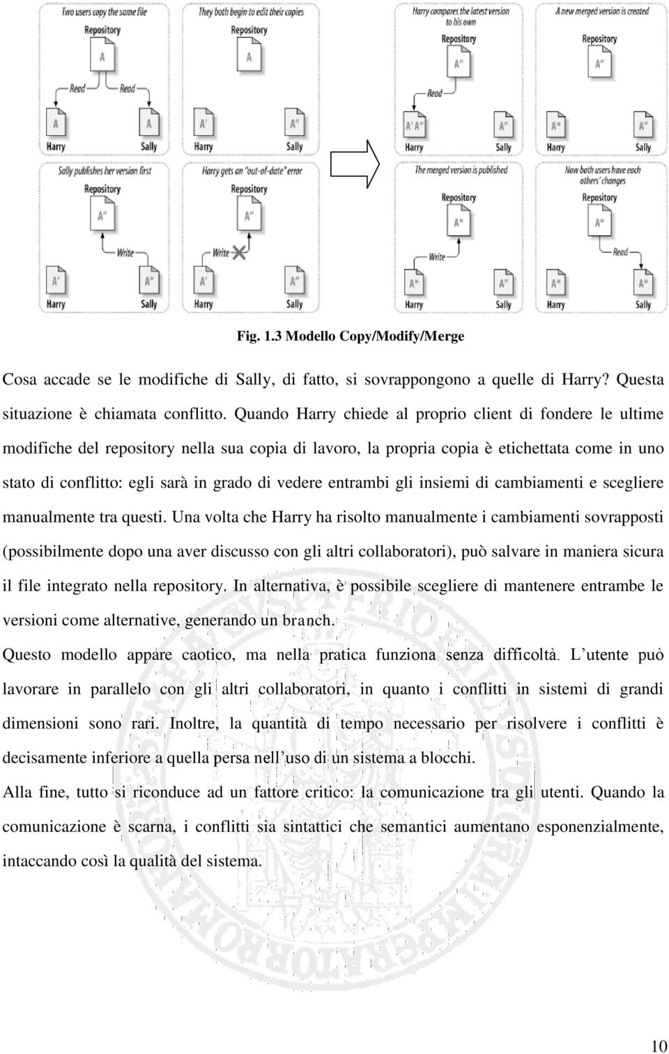 vedere entrambi gli insiemi di cambiamenti e scegliere manualmente tra questi.