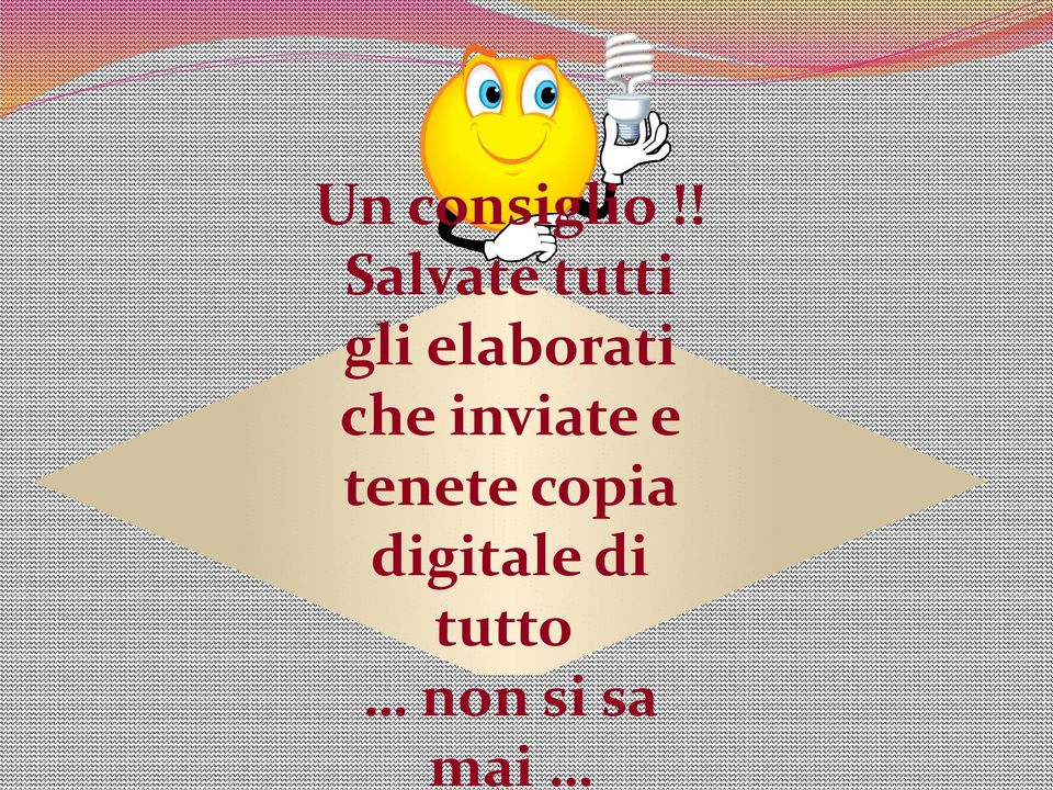 elaborati che inviate e