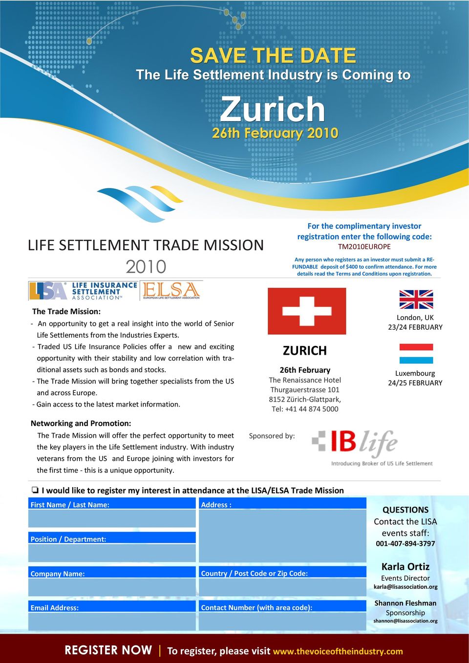 " Traded US Life Insurance Policies offer a new and exciting opportunity with their stability and low correlation with tra" ditionalassetssuchasbondsandstocks.