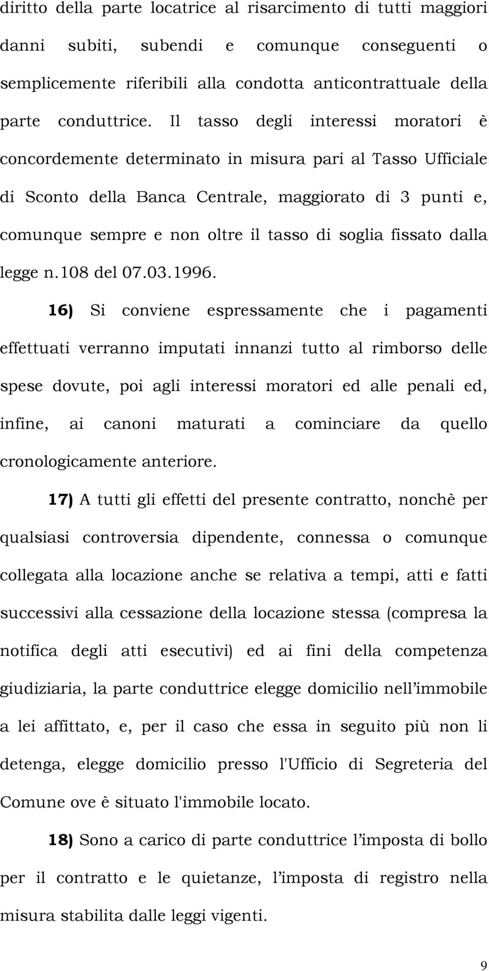 fissato dalla legge n.108 del 07.03.1996.