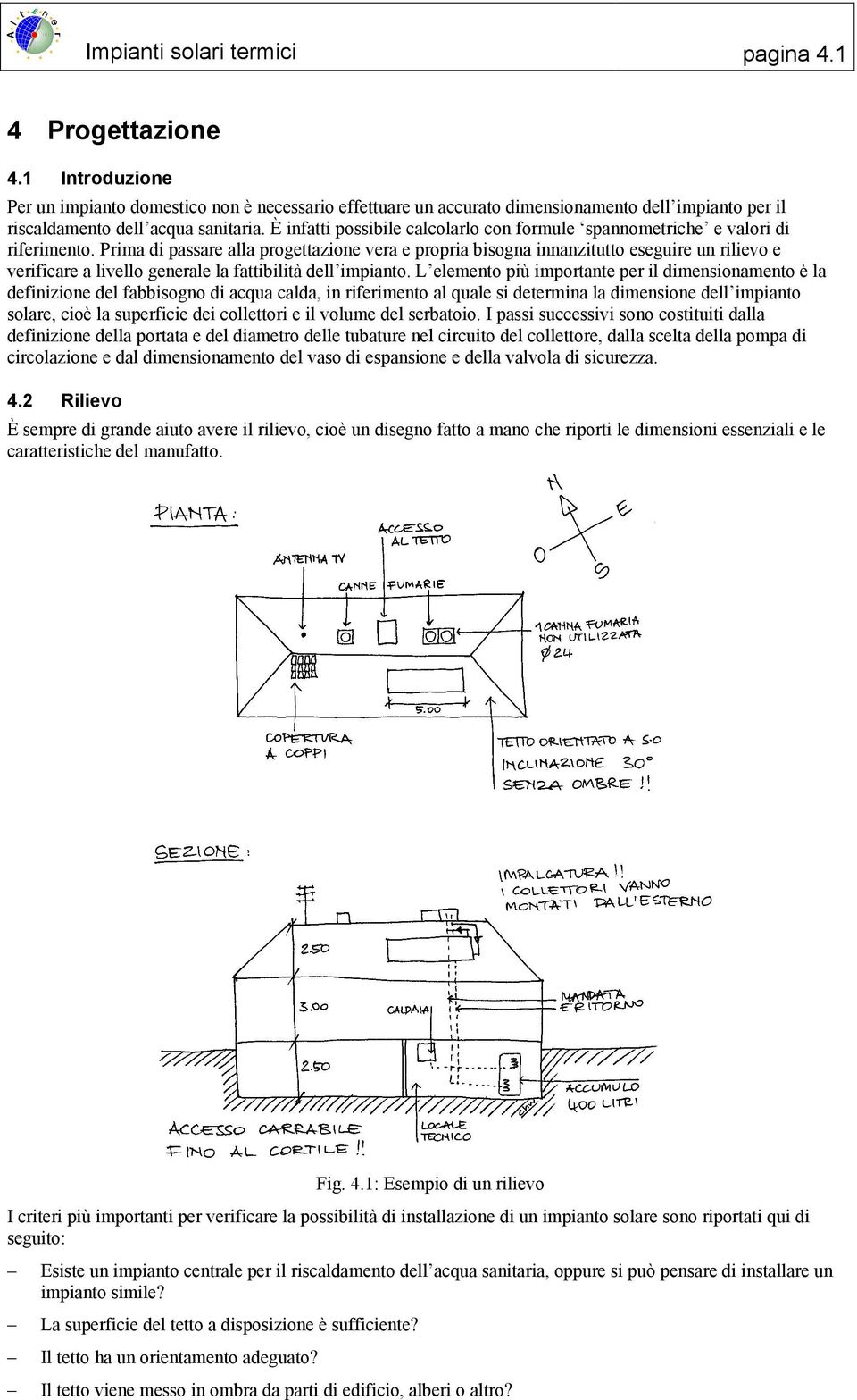 È infatti possibile calcolarlo con formule spannometriche e valori di riferimento.