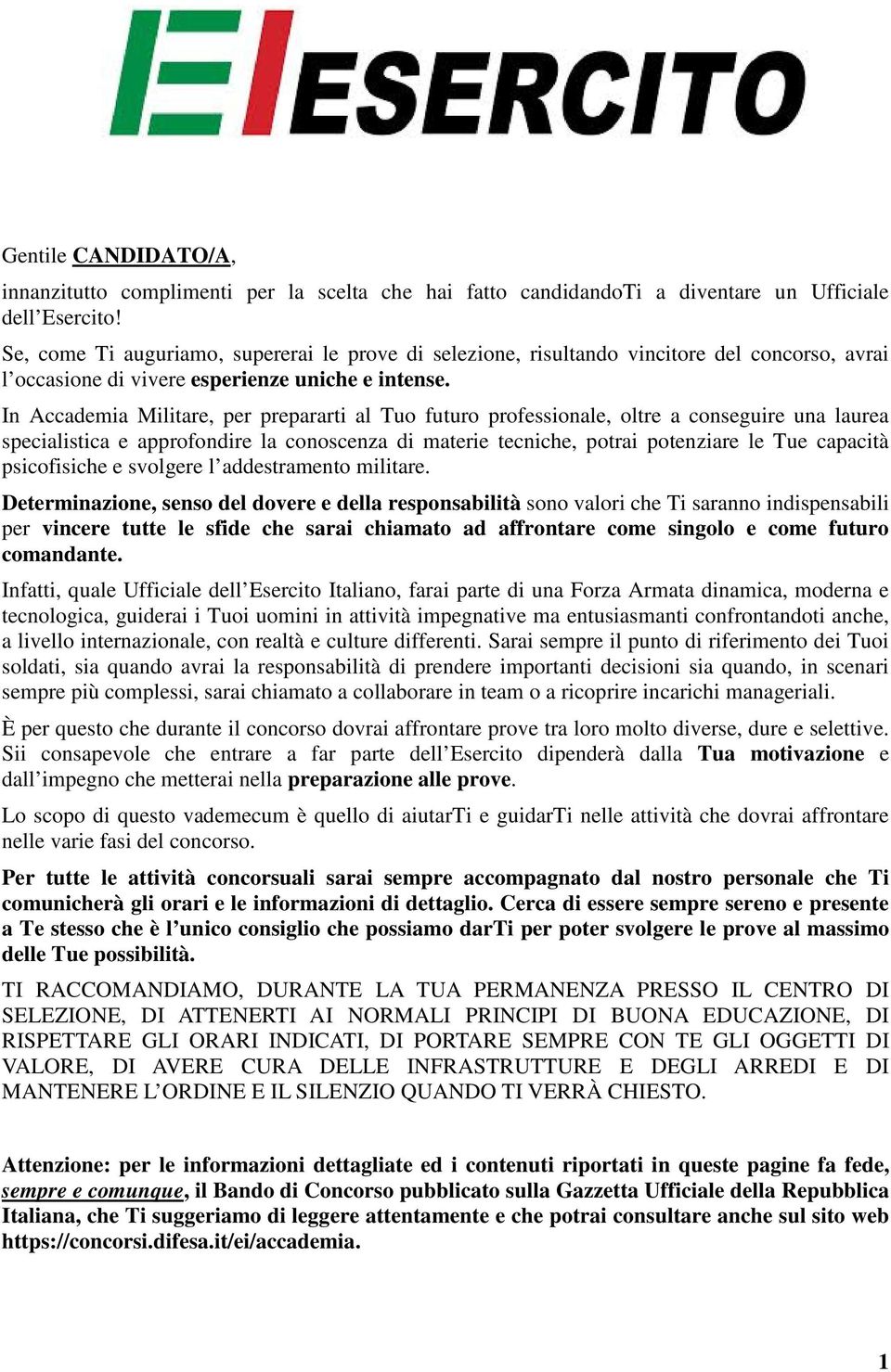 In Accademia Militare, per prepararti al Tuo futuro professionale, oltre a conseguire una laurea specialistica e approfondire la conoscenza di materie tecniche, potrai potenziare le Tue capacità