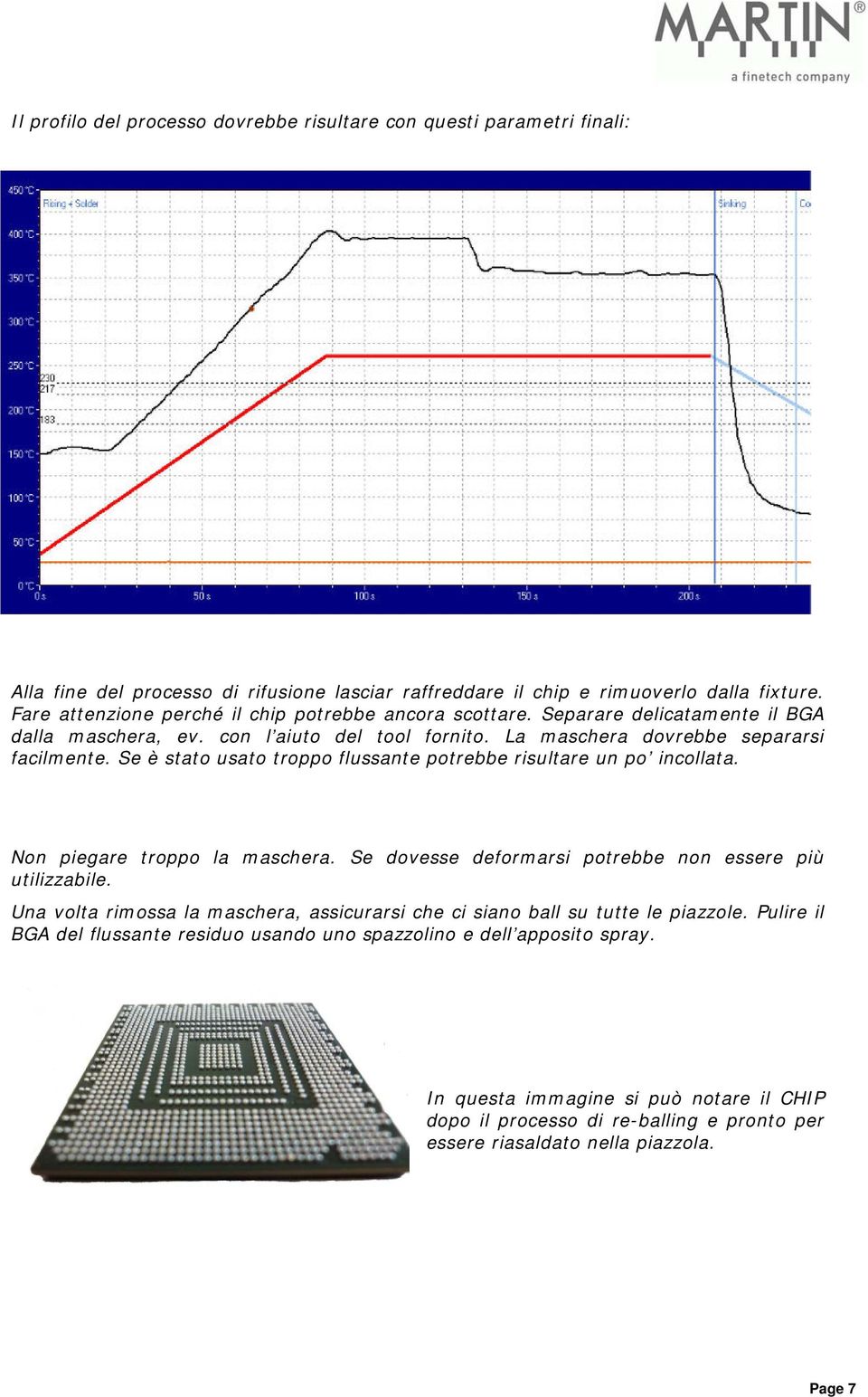 Se è stato usato troppo flussante potrebbe risultare un po incollata. Non piegare troppo la maschera. Se dovesse deformarsi potrebbe non essere più utilizzabile.