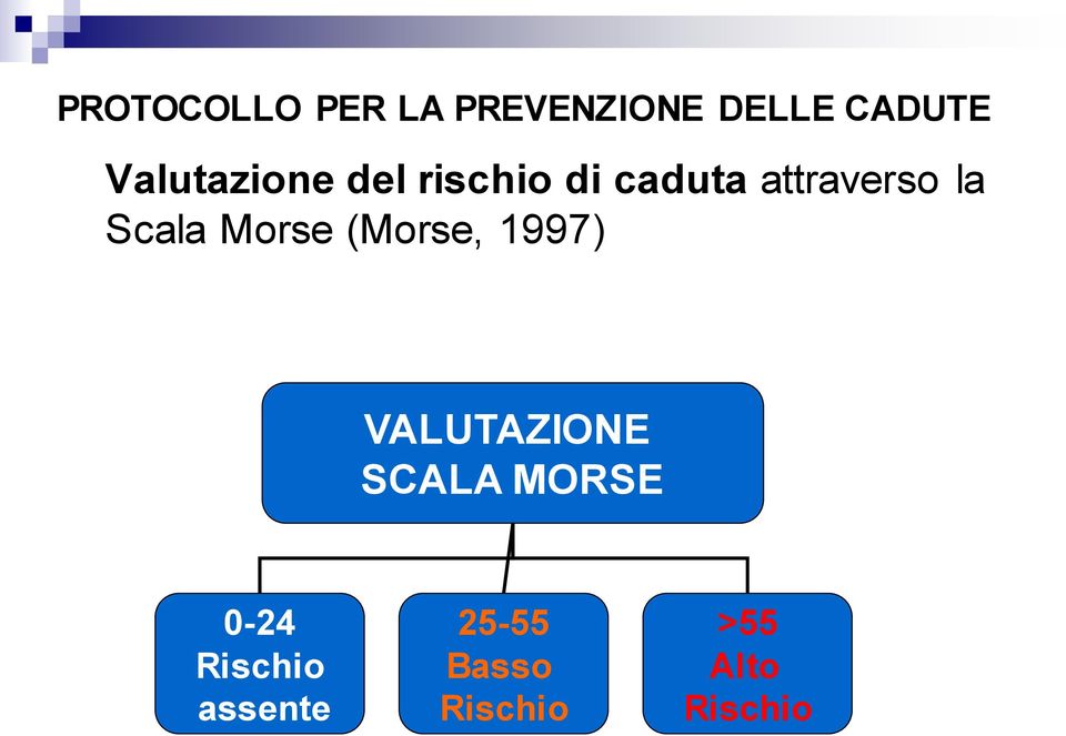 Scala Morse (Morse, 1997) VALUTAZIONE SCALA MORSE