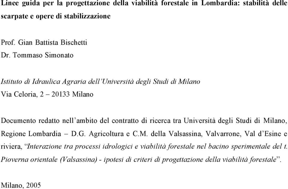 ricerca tra Università degli Studi di Mi