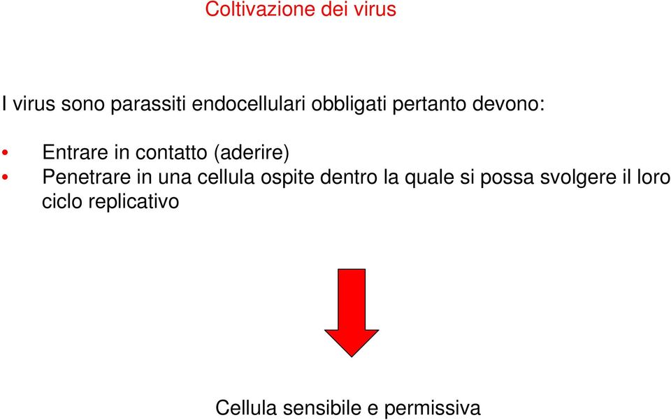 Penetrare in una cellula ospite dentro la quale si possa