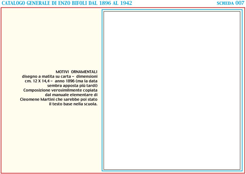 12 X 14,4 - anno 1896 (ma la data sembra apposta pìù tardi) Composizione