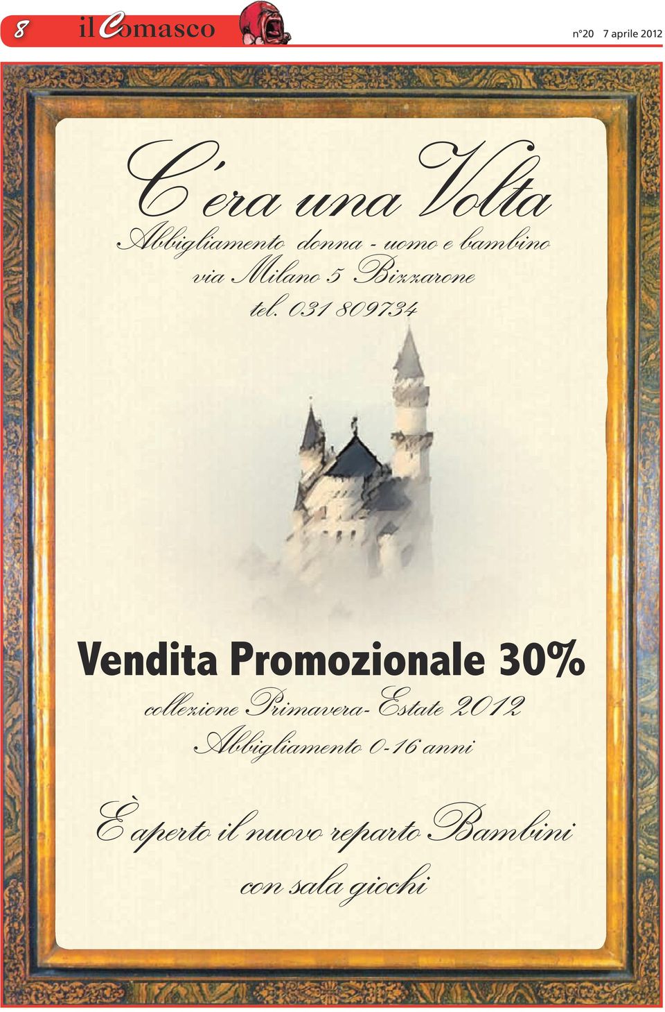 031 809734 Vendita Promozionale 30% collezione Primavera-