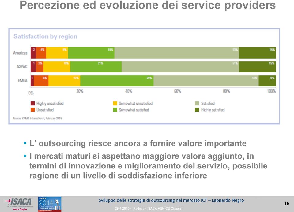 maggiore valore aggiunto, in termini di innovazione e miglioramento