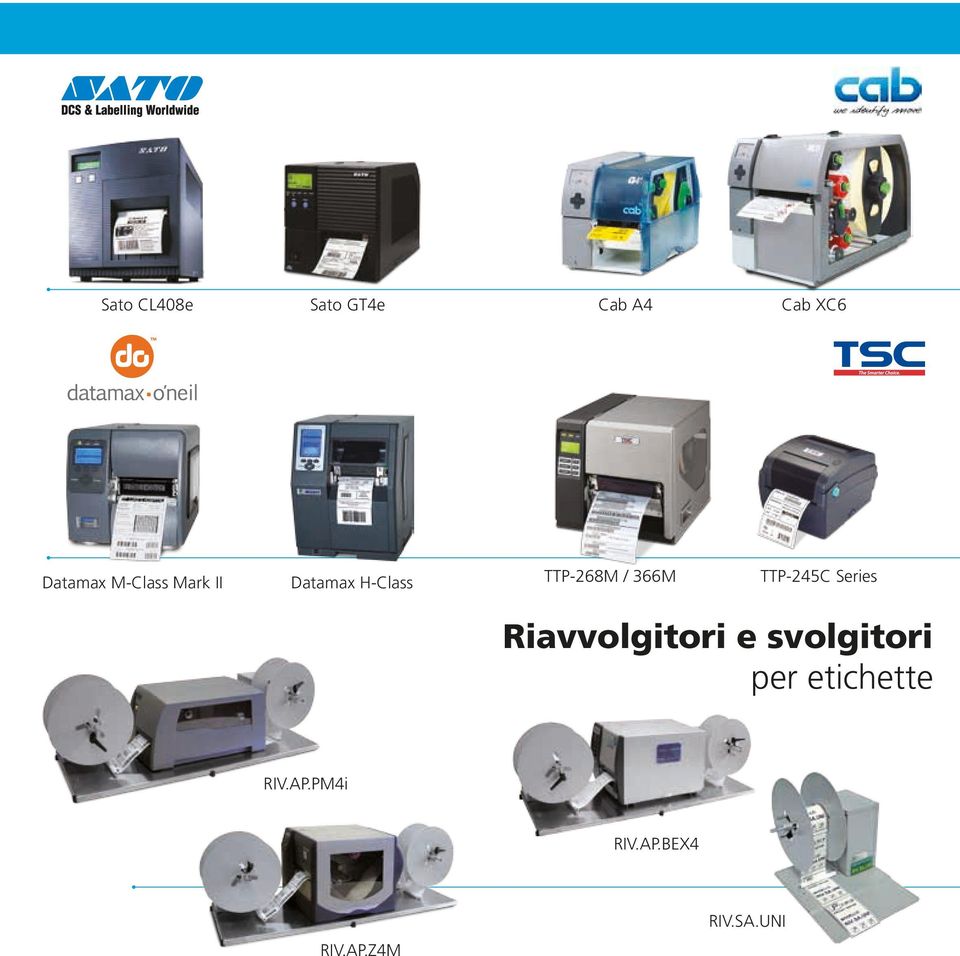 TTP-245C Series Riavvolgitori e svolgitori per