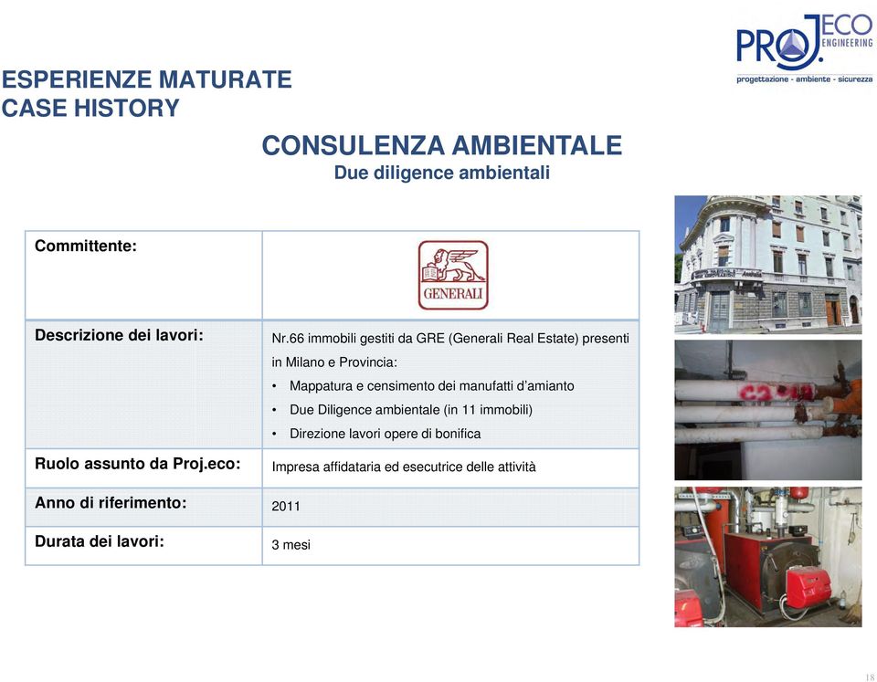 66 immobili gestiti da GRE (Generali Real Estate) presenti in Milano e Provincia: Mappatura e